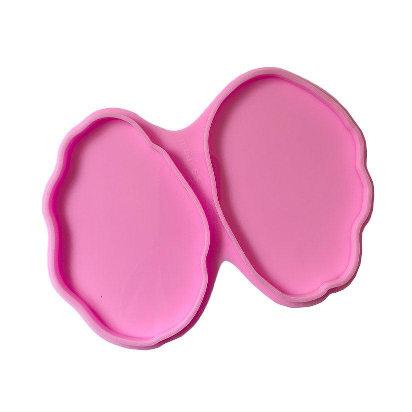 תבנית סיליקון "מחזיק כוסות בצורת Geode" 14.7 על 9.7 ס"מ - 1 תבנית סיליקון "מחזיק כוסות בצורת Geode" 14.7 על 9.7 ס"מ - 1