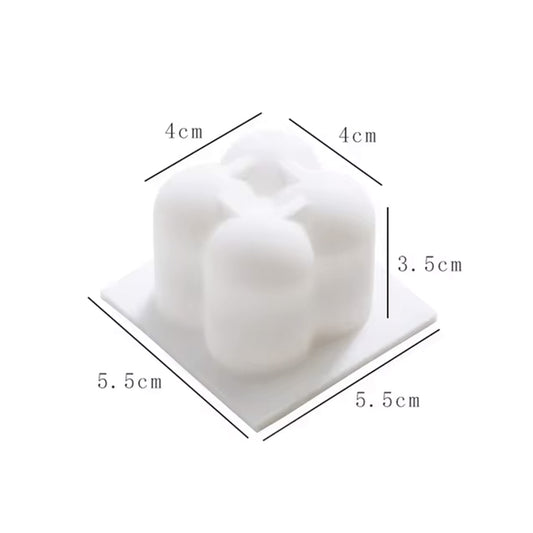 Silicone mold for candles - Mini bubble cube triple mold - secondary image Silicone mold for candles - Mini bubble cube triple mold - secondary image