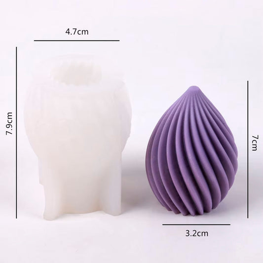 Silicone mold for candles - Spiral - secondary image Silicone mold for candles - Spiral - secondary image