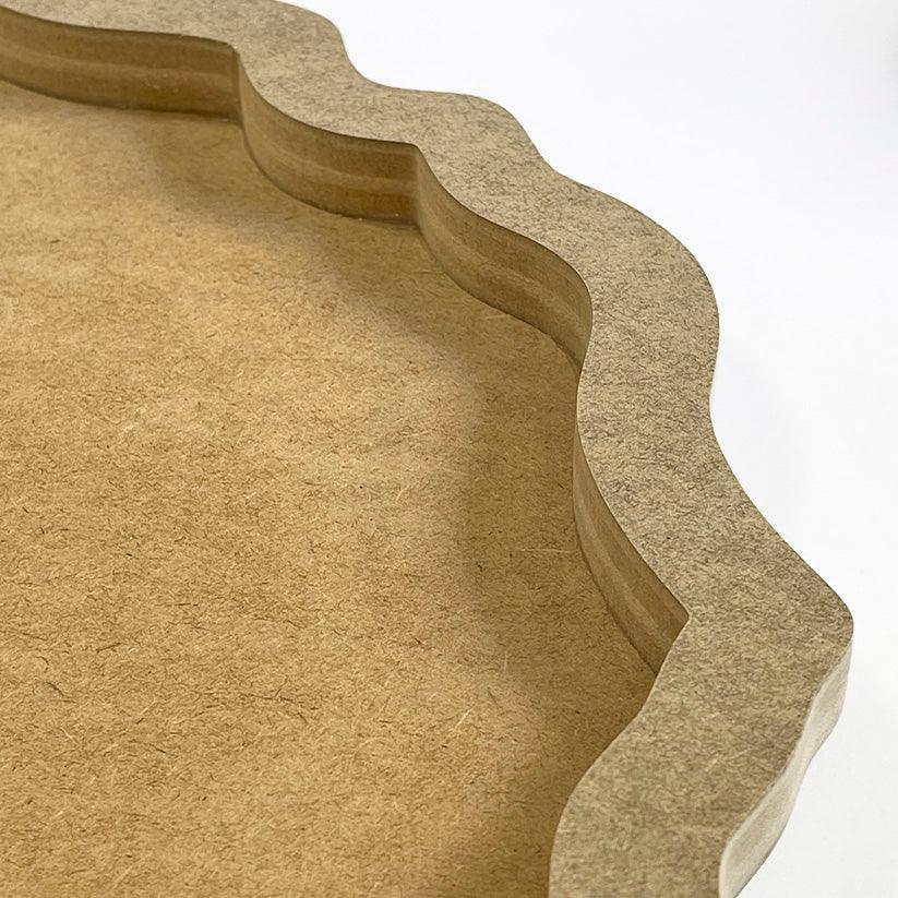 לוח MDF לבן עם מסגרת מאחור - "Circle geodes" - 4 לוח MDF לבן עם מסגרת מאחור - "Circle geodes" - 4