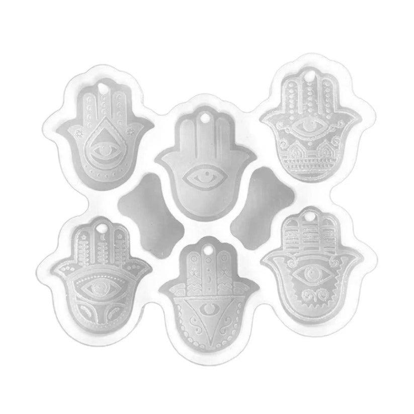 Silicone mold - Set of Hamsa thumbnail - 1 Silicone mold - Set of Hamsa thumbnail - 1
