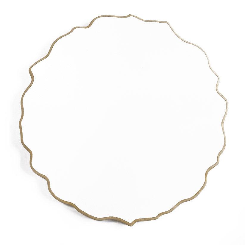 לוח MDF לבן עם מסגרת מאחור - "Circle geodes" - 1 לוח MDF לבן עם מסגרת מאחור - "Circle geodes" - 1
