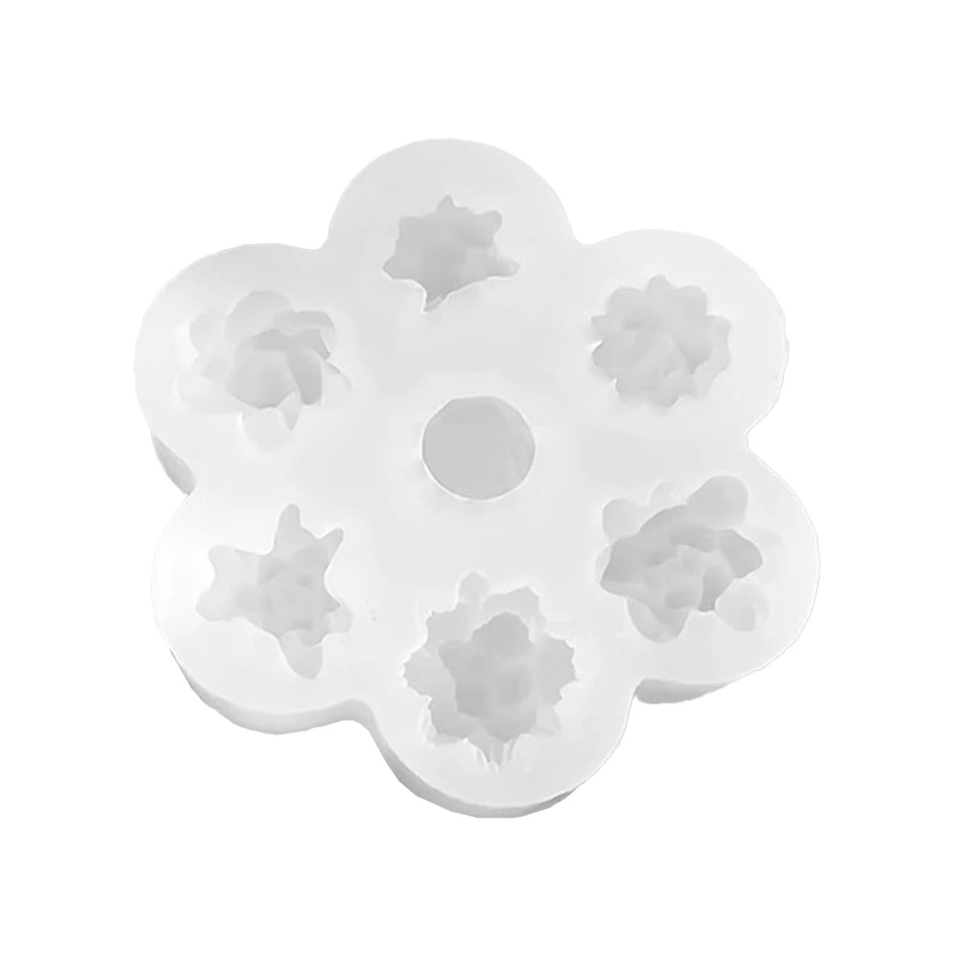 Silicone mold for candles - 7 cacti - 1 Silicone mold for candles - 7 cacti - 1