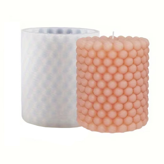 Silicone mold for candles - Bubble Cylinder Silicone mold for candles - Bubble Cylinder