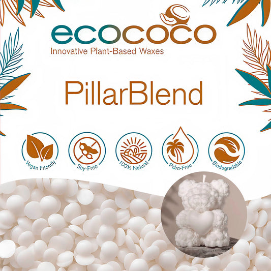 EcoCoco Pillar Blend - coconut wax for making candles in molds EcoCoco Pillar Blend - coconut wax for making candles in molds