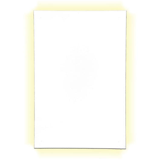 לוח MDF לבן עם מסגרת מאחור - מלבן עם תאורת אחורית לוח MDF לבן עם מסגרת מאחור - מלבן עם תאורת אחורית