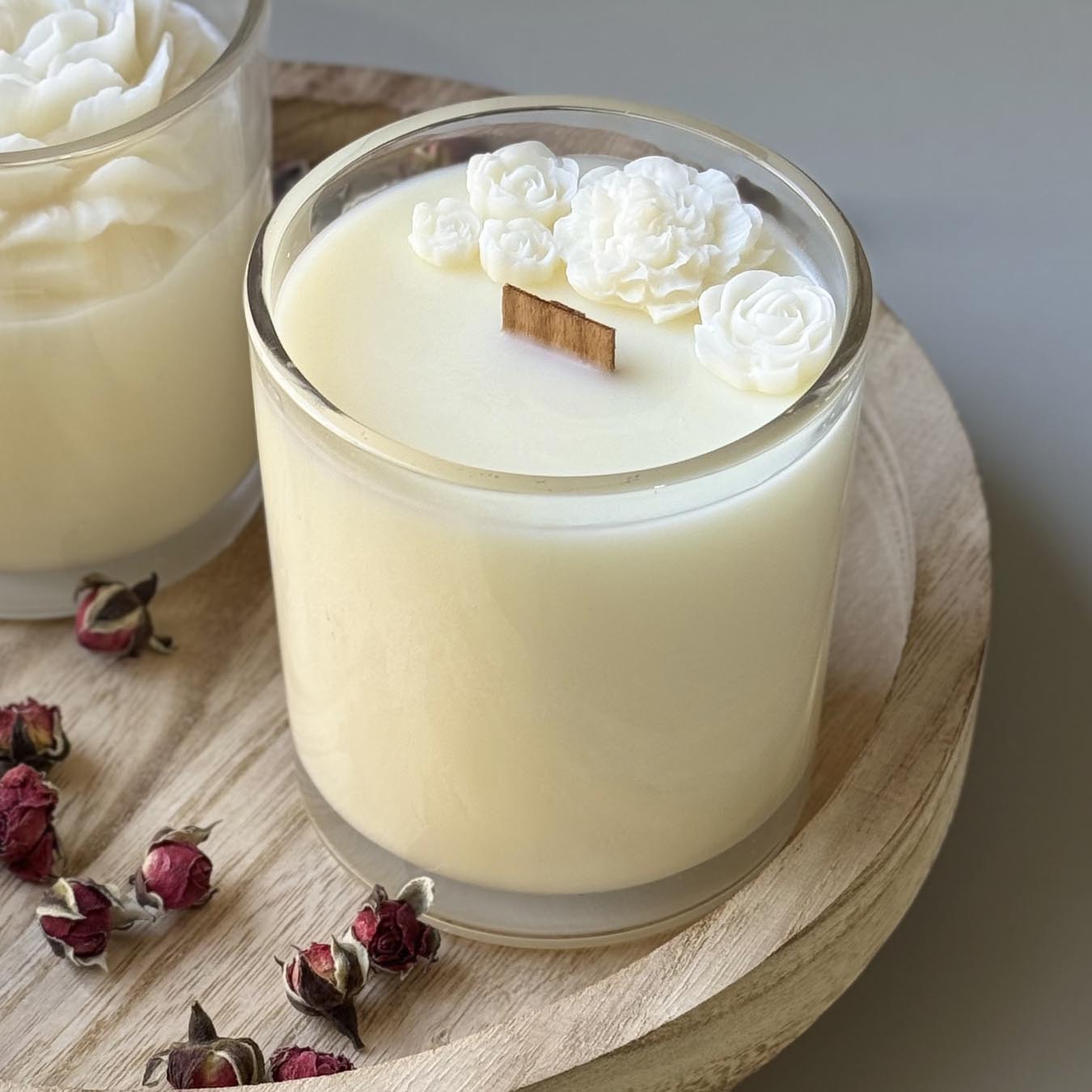 נר ריחני "פרחים" - 300 מ"ל - 4 נר ריחני "פרחים" - 300 מ"ל - 4