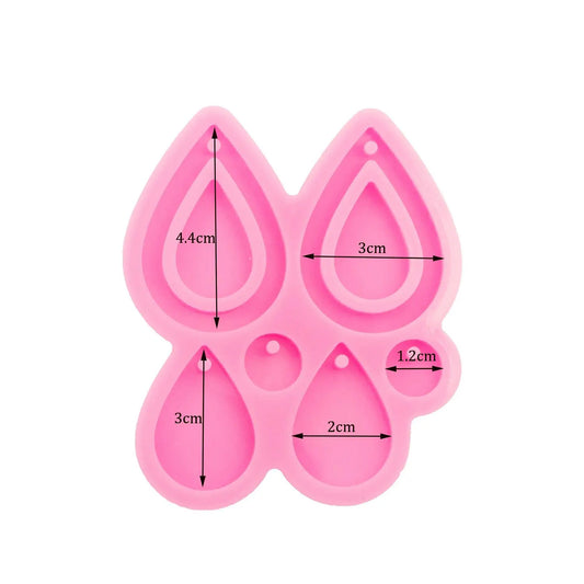 Silicone mold - Earring set - secondary image Silicone mold - Earring set - secondary image