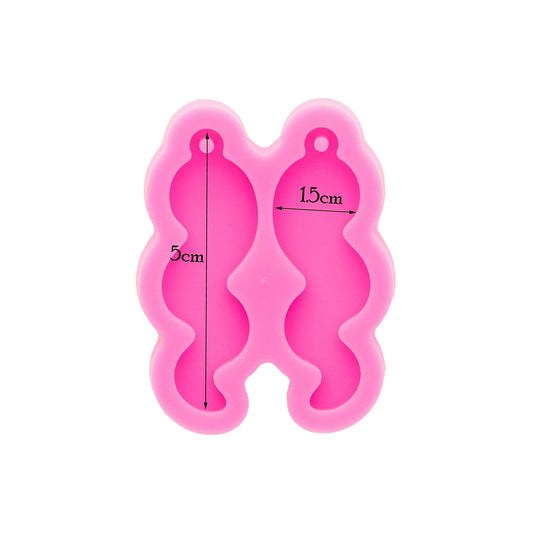 Silicone mold for earrings - I - secondary image Silicone mold for earrings - I - secondary image
