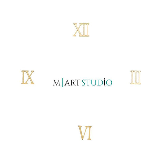 מראה זהב - ספרות רומיות לשעות (III, VI, IX, XII) - secondary image מראה זהב - ספרות רומיות לשעות (III, VI, IX, XII) - secondary image