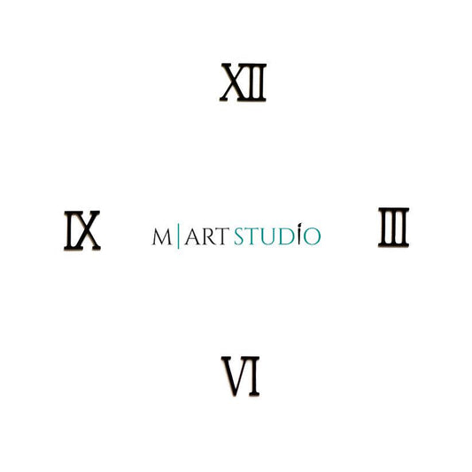 מראה שחור - ספרות רומיות במשך שעות (III, VI, IX, XII) - secondary image מראה שחור - ספרות רומיות במשך שעות (III, VI, IX, XII) - secondary image