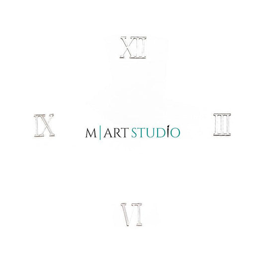 מראה כסף - ספרות רומיות עבור שעות (III, VI, IX, XII) - secondary image מראה כסף - ספרות רומיות עבור שעות (III, VI, IX, XII) - secondary image
