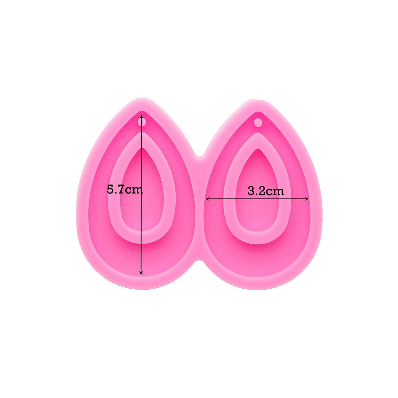 Silicone mold for earrings - C thumbnail - 2 Silicone mold for earrings - C thumbnail - 2