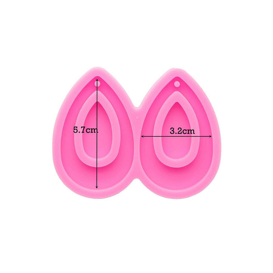 Silicone mold for earrings - C - secondary image Silicone mold for earrings - C - secondary image