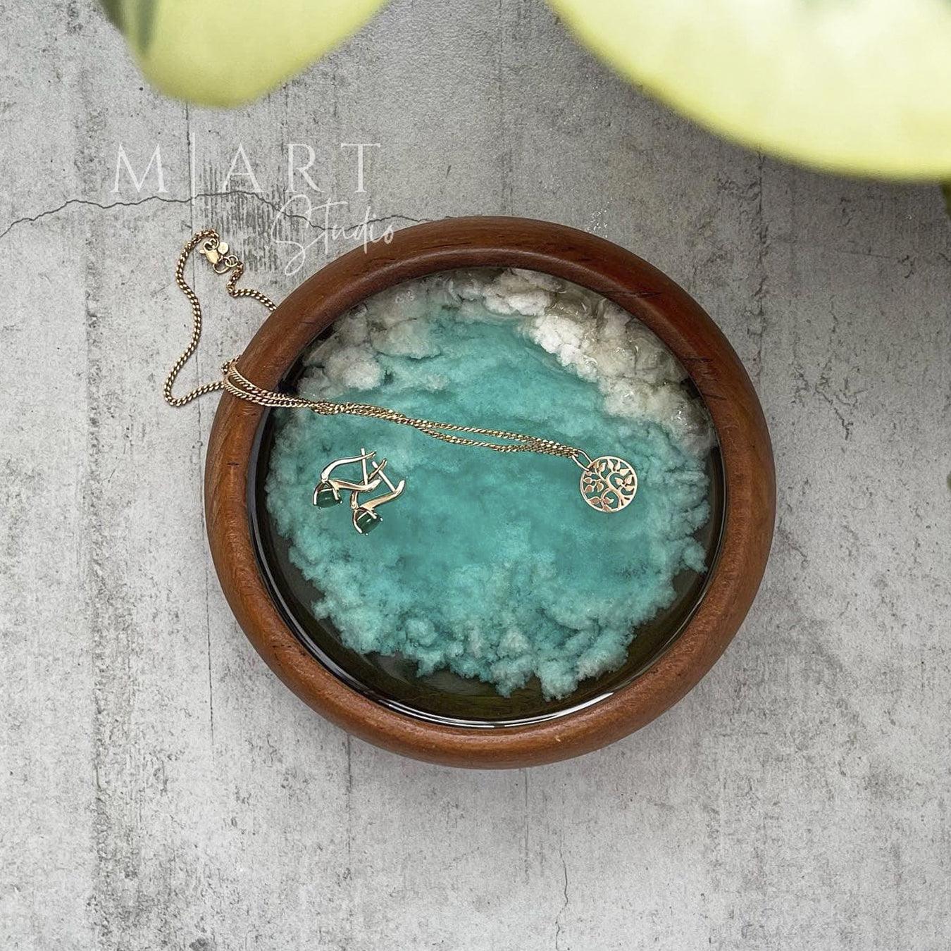 dead sea made of epoxy in a wooden plate - 4 dead sea made of epoxy in a wooden plate - 4