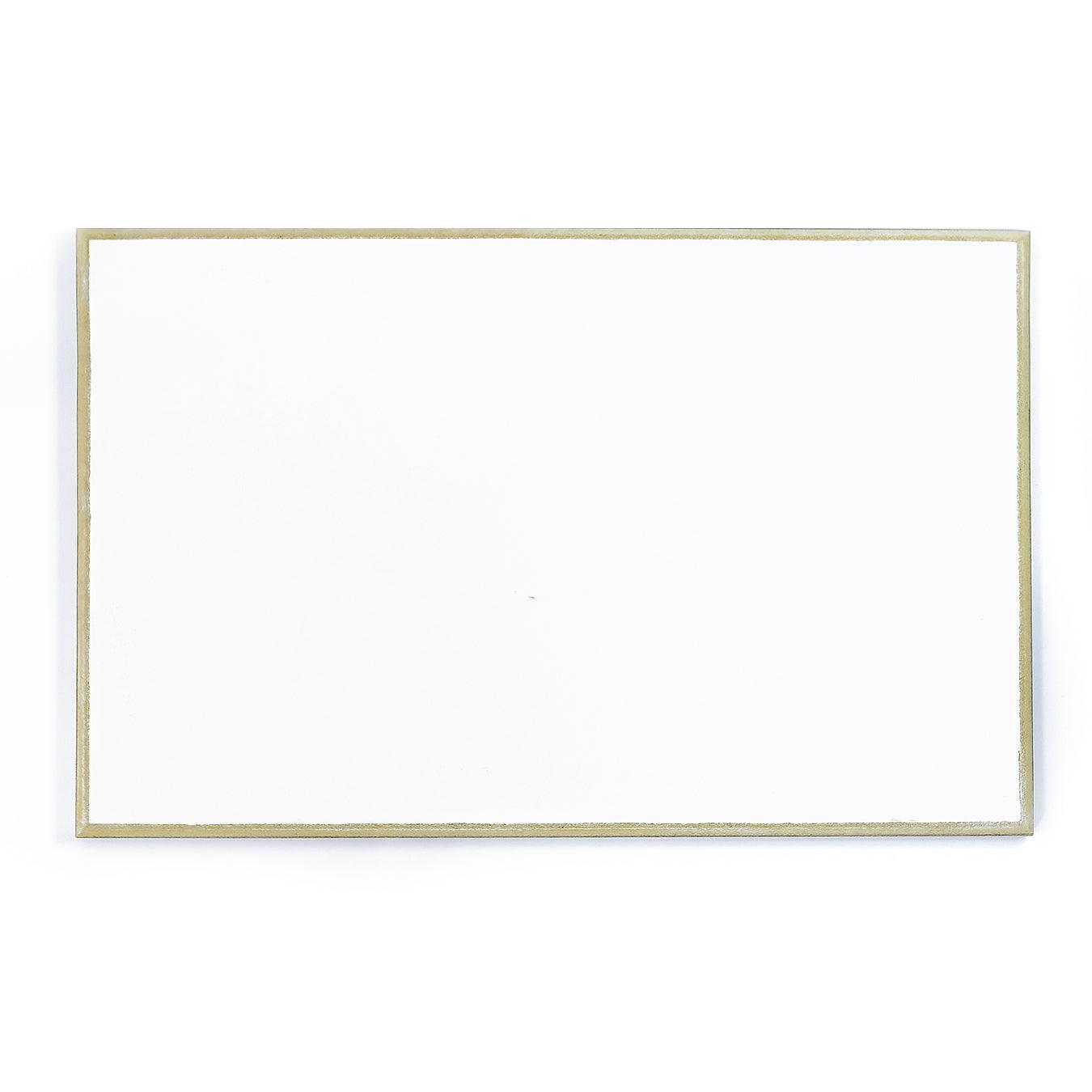 White MDF board with a frame on the back - rectangle 30х45cm thumbnail - 1 White MDF board with a frame on the back - rectangle 30х45cm thumbnail - 1