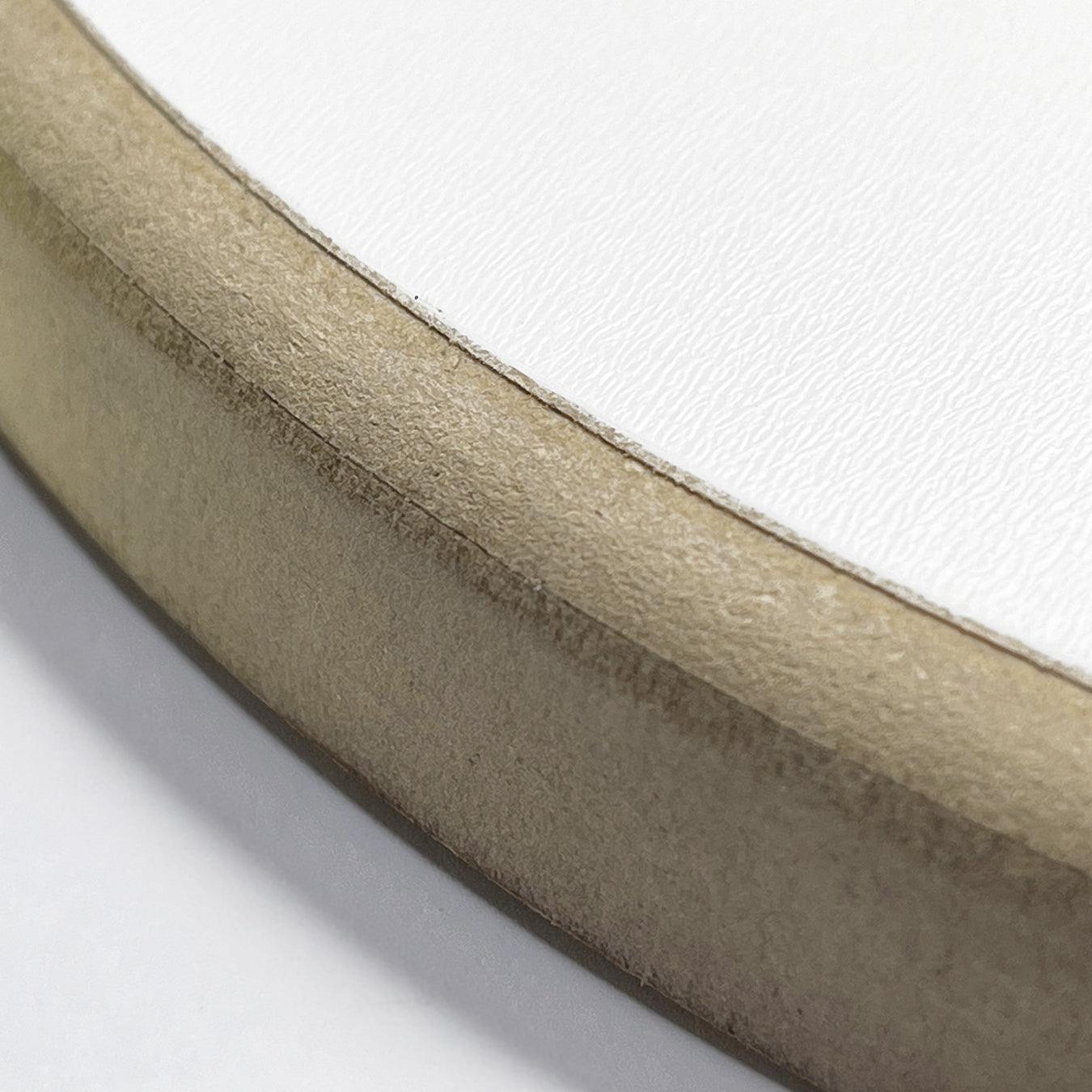 White MDF board with a frame on the back - circle 30cm - 5 White MDF board with a frame on the back - circle 30cm - 5