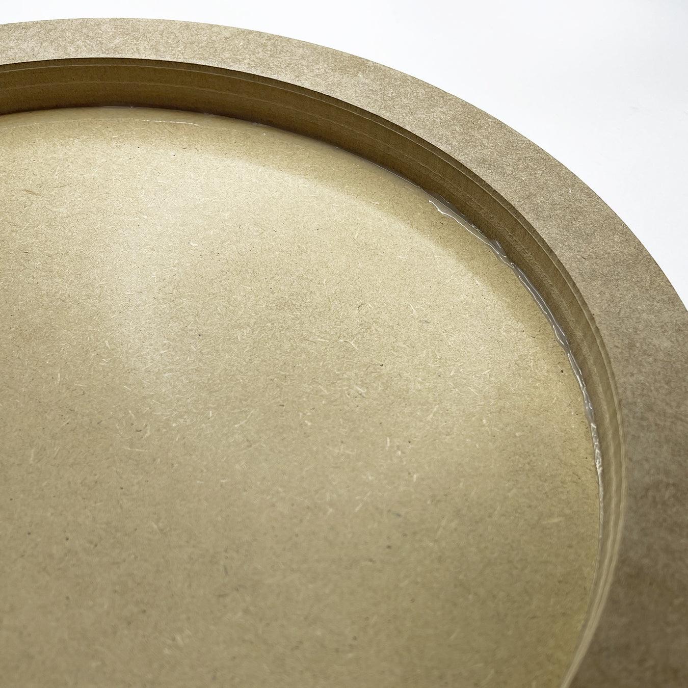 לוח MDF לבן עם מסגרת - עיגול 50 ס"מ - 4 לוח MDF לבן עם מסגרת - עיגול 50 ס"מ - 4