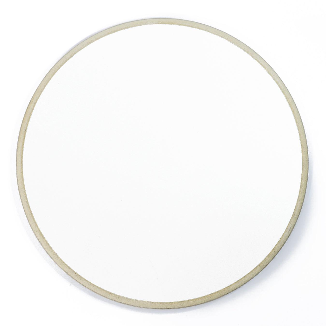 לוח MDF לבן עם מסגרת - עיגול 50 ס"מ - 1 לוח MDF לבן עם מסגרת - עיגול 50 ס"מ - 1