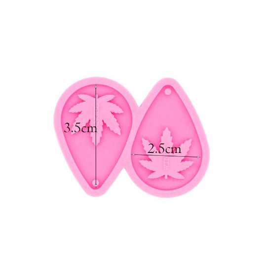 Silicone mold Leaf Earrings - secondary image Silicone mold Leaf Earrings - secondary image