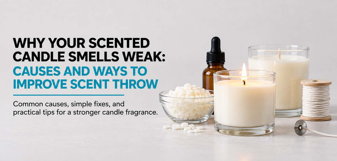 Why your scented candle smells weak and how to improve scent throw