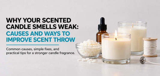 Why your scented candle smells weak and how to improve scent throw