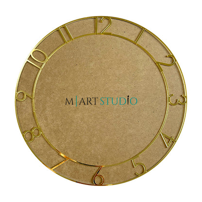 Зеркальное золото – накладной циферблат – арабские цифры для часов (1–12).