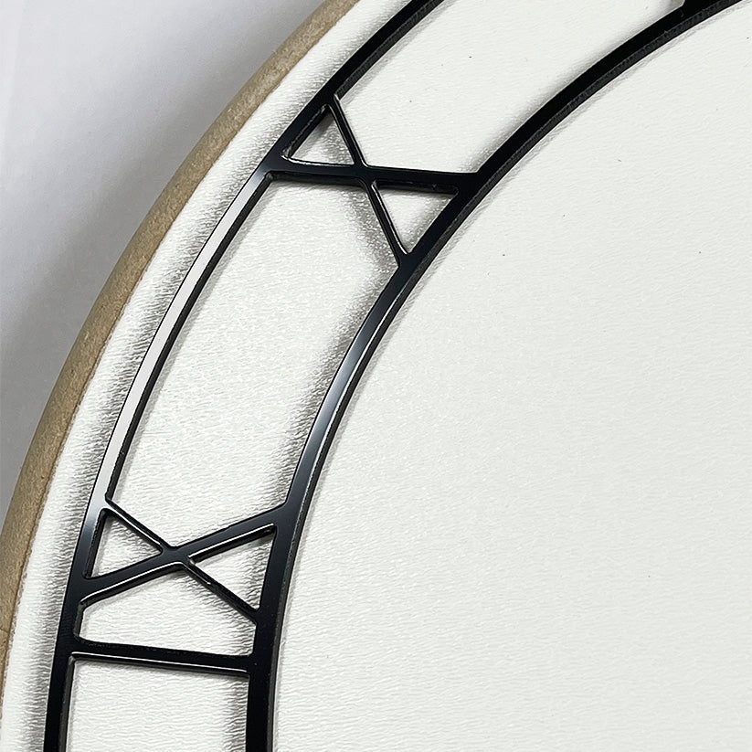 Mirror Black - Overlay dial - Roman numerals for hours (I - XII)