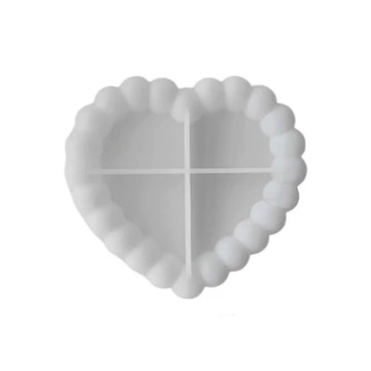 Silicone mold "Bubble stand - Heart shaped"