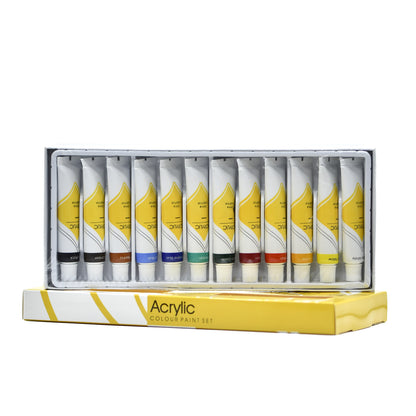 Set of acrylic paints - 12 colors