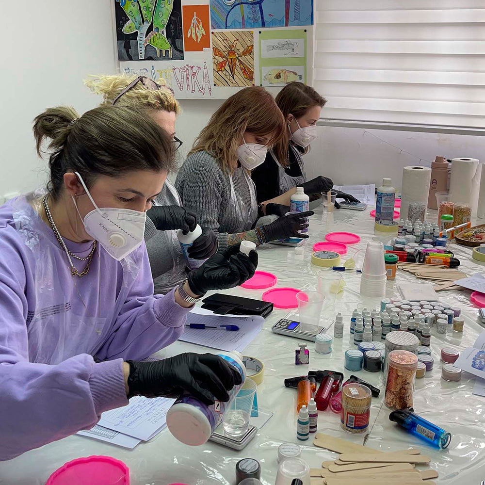 Epoxy resin works from the basic workshop 7