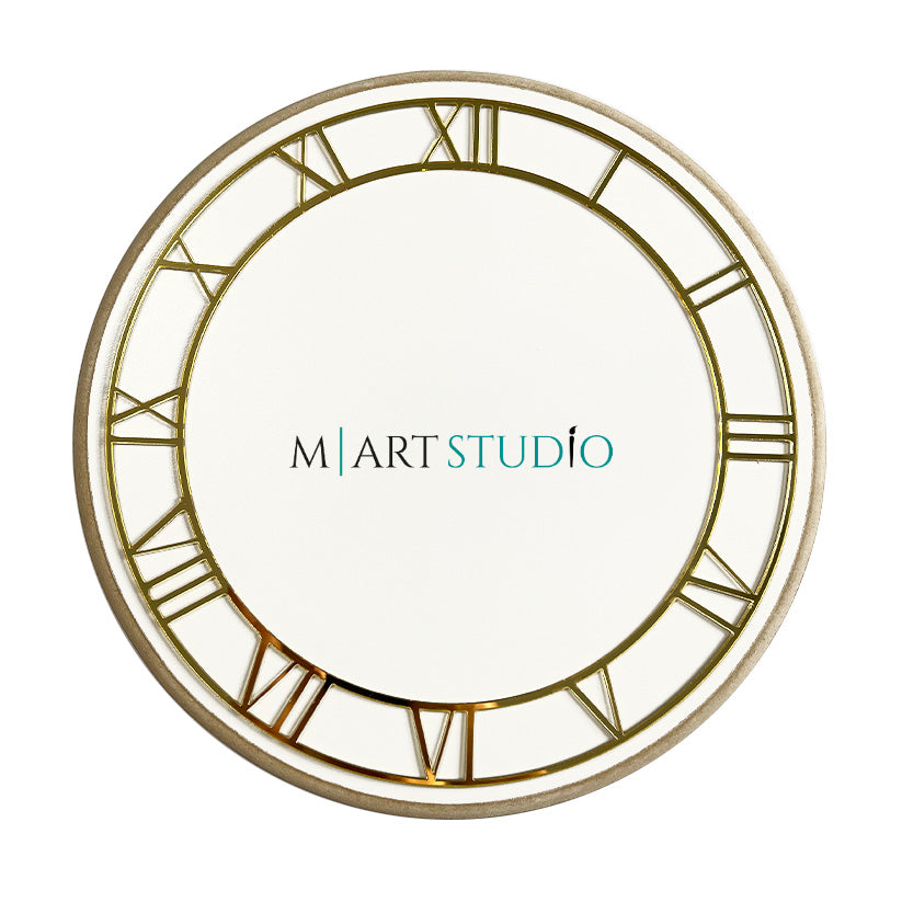 Mirror Gold - Overlay dial - Roman numerals for hours (I - XII)