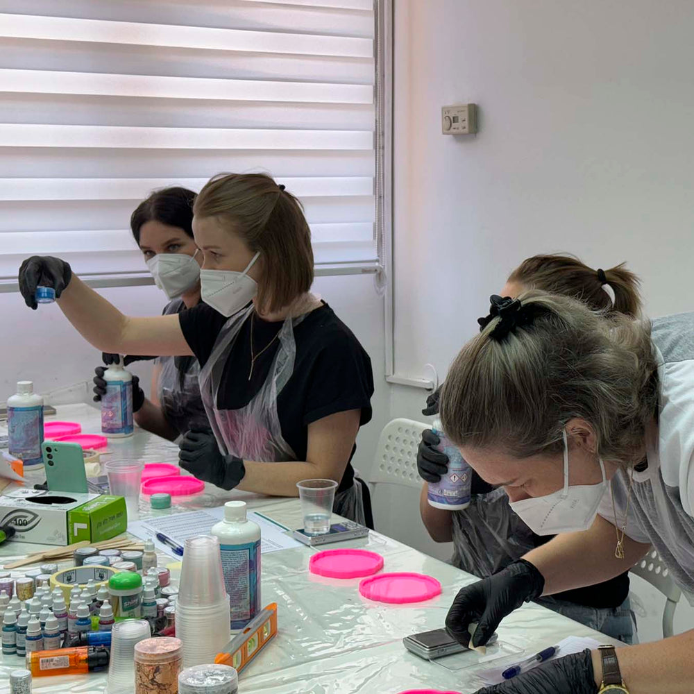 Epoxy resin works from the basic workshop 9