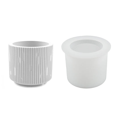 Silicone mold "Vase with designer stripes"