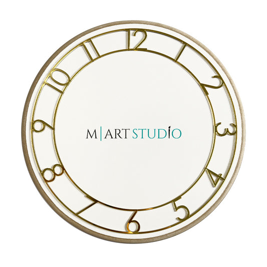 Mirror Gold - Overlay dial - Arabic numerals for hours (1 - 12)