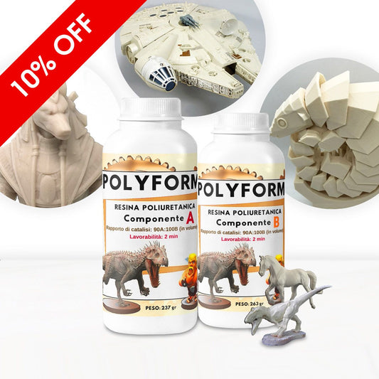 PolyForm - two-component polyurethane resin - super durable, quick drying - ready in 5 minutes!