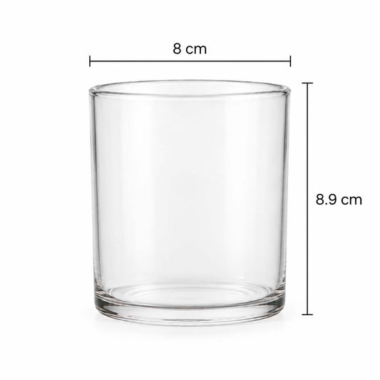 Transparent glass for candles 300 ml - secondary image