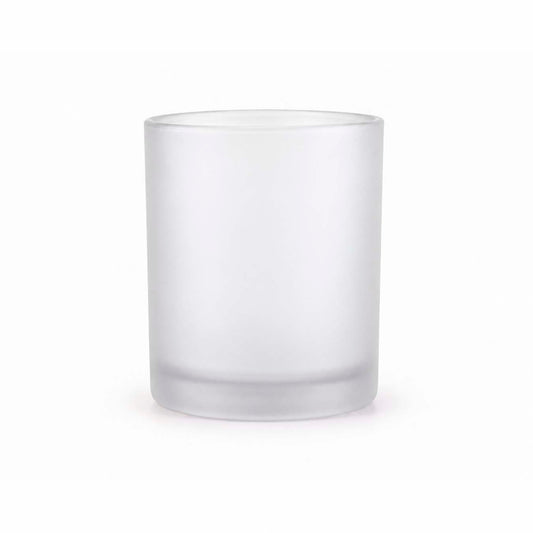 Frosted White Candle Glass with Lid – 200 ml - secondary image