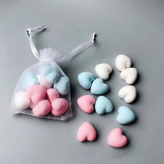 Silicone mold for candles - 7 hearts - secondary image