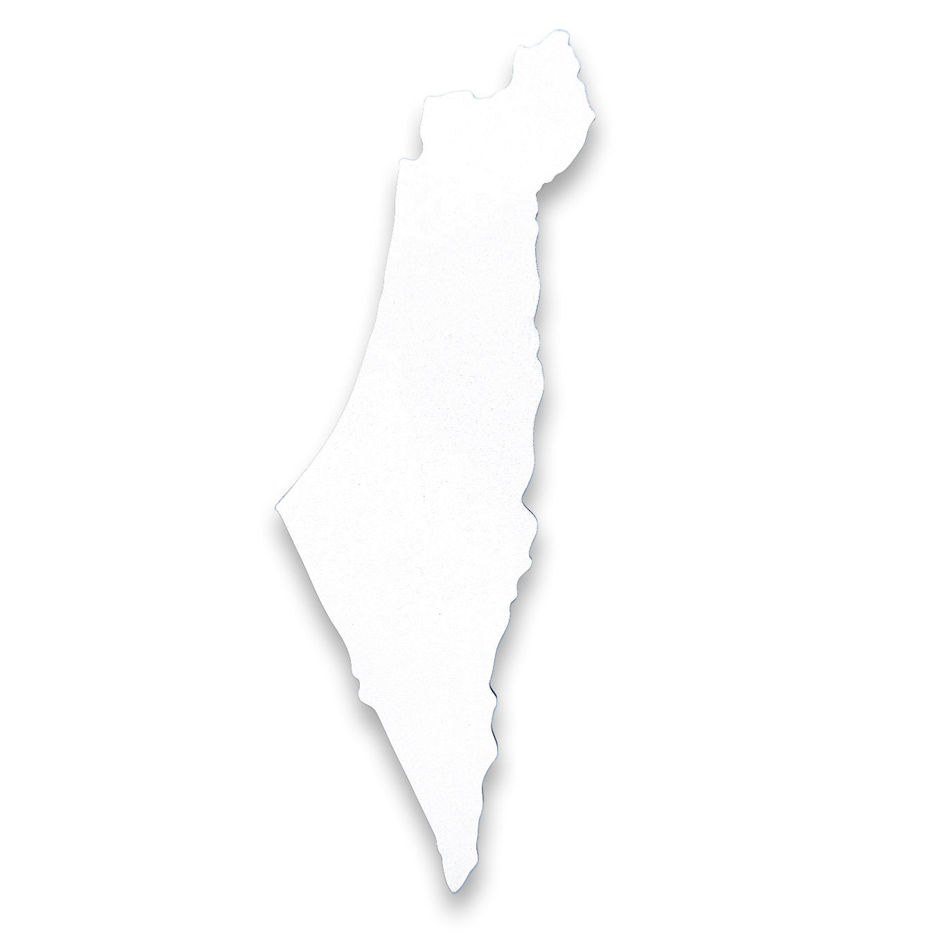 White MDF overlay - "Israel"