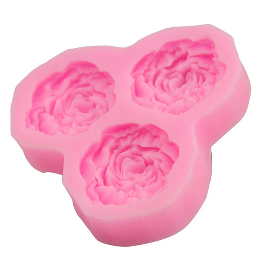 Silicone mold for candles - 3 peonies - secondary image
