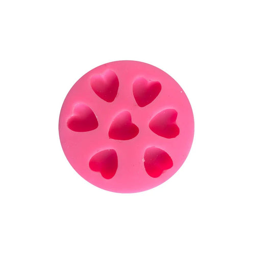 Silicone mold for candles - 7 hearts