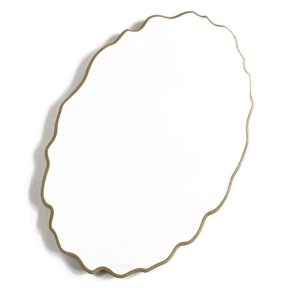 White MDF board with a frame on the back - "Oval geode"