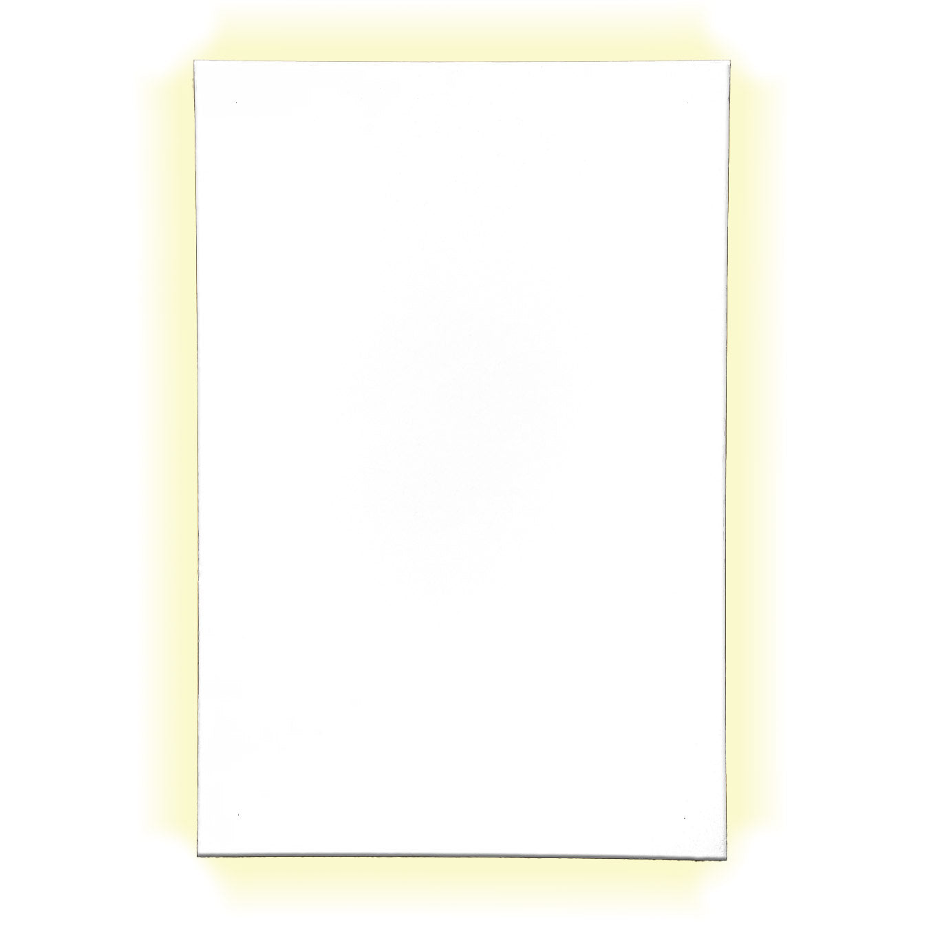 White MDF board with a frame on the back - rectangle 30х45cm with LED backlight