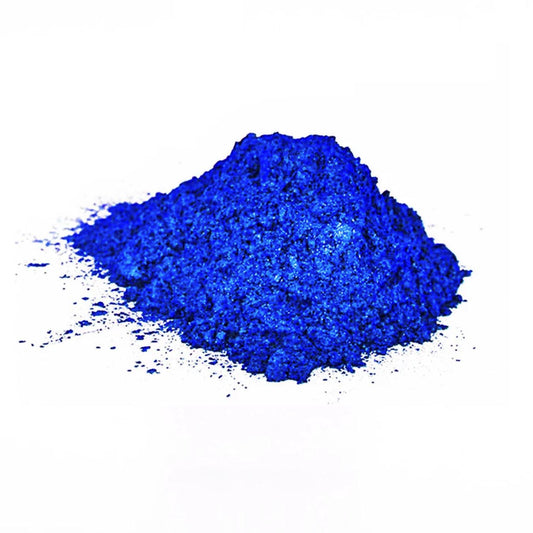Bright blue pearl mica pigment - secondary image