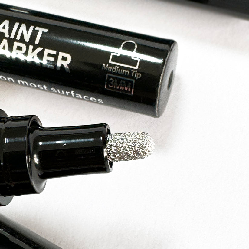 Chrome markers for painting the edges of epoxy products - liquid gold and liquid silver