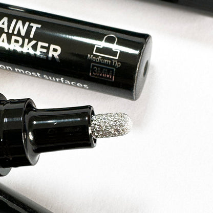 Chrome markers for painting the edges of epoxy products - liquid gold and liquid silver