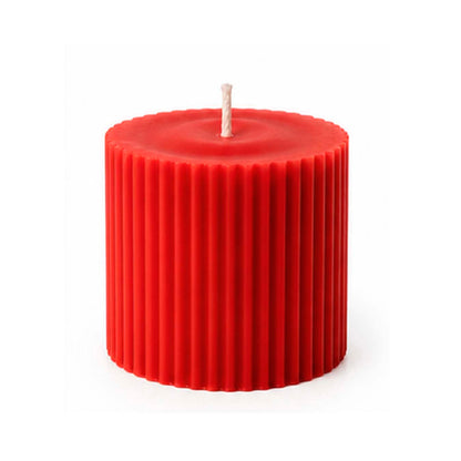 Red Candle Color Sample Made with Liquid Wax Dye