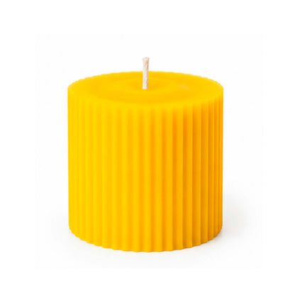 Yellow Candle Color Sample Made with Liquid Wax Dye
