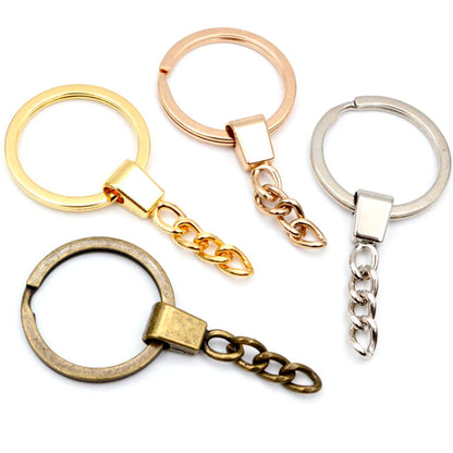 Steel keychain ring